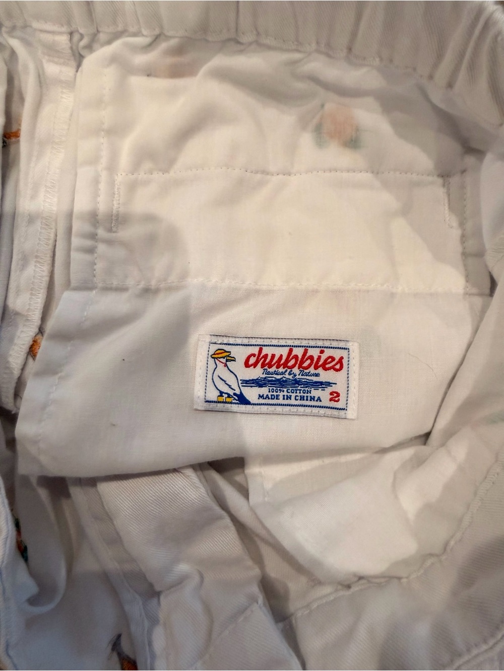 Chubbies women’s shorts 2 champagne mimosa orange - Picture 4 of 4